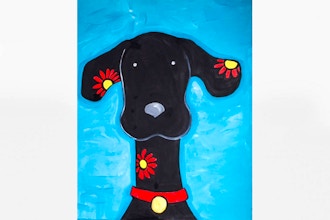 Virtual Paint Nite: Black Dog (Ages 6+)
